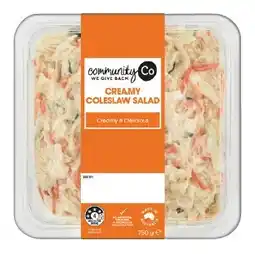 IGA Community Co Creamy Coleslaw Salad offer