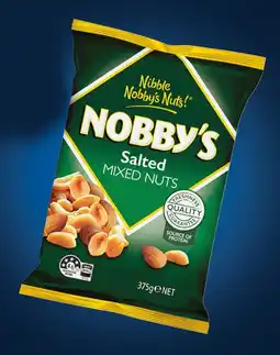 IGA Nobby’s Mixed Nuts Salted 375g or Salted Cashews 150g offer