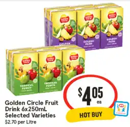 IGA Golden Circle Fruit Drink offer