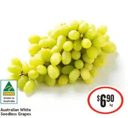 IGA Australian White Seedless Grapes offer