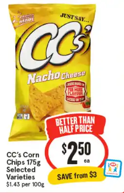 IGA CC's Corn Chips offer