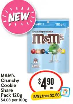 IGA M&M's Crunchy Cookie Share Pack offer