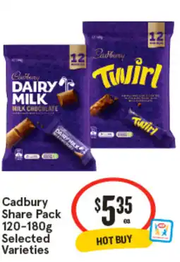 IGA Cadbury Share Pack offer