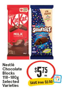 IGA Nestlé Chocolate Blocks offer
