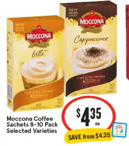 IGA Moccona Coffee Sachets offer
