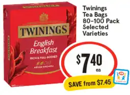IGA Twinings Tea Bags offer