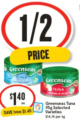IGA Greenseas Tuna offer