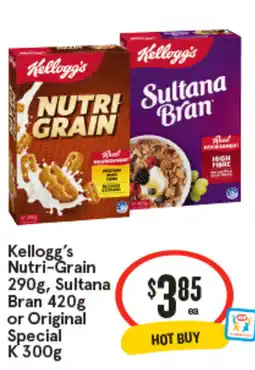 IGA Kellogg's Nutri-Grain, Sultana Bran offer