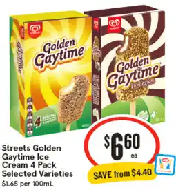 IGA Streets Golden Gaytime Ice Cream offer