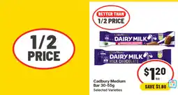 IGA Cadbury Medium Bar offer