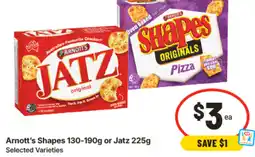 IGA Arnott's Shapes or Jatz offer