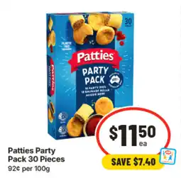 IGA Patties Party Pack offer