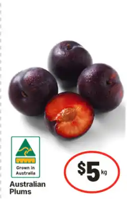 IGA Australian Plums offer