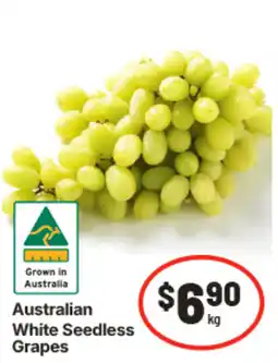 IGA Australian White Seedless Grapes offer