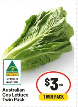 IGA Australian Cos Lettuce Twin Pack offer