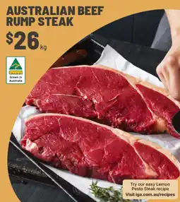 IGA Australian beef rump steak offer