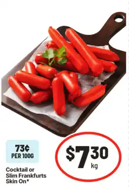 IGA Cocktail or Slim Frankfurts Skin On offer