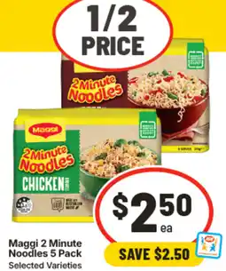 IGA Maggi 2 Minute Noodles offer