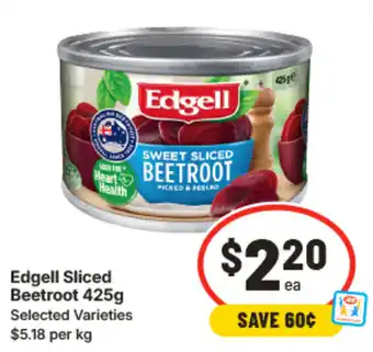 IGA Edgell Sliced Beetroot offer