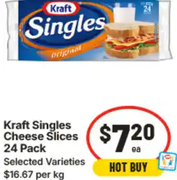 IGA Kraft singles cheese slices offer