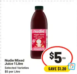 IGA Nudie Mixed Juice offer