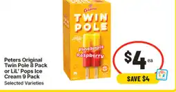 IGA Peters Original Twin Pole or LiL' Pops Ice Cream offer
