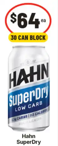 IGA Hahn SuperDry offer