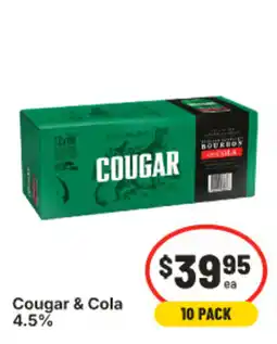 IGA Cougar & Cola offer
