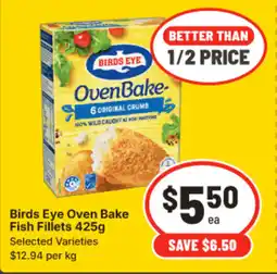 IGA Birds Eye Oven Bake Fish Fillets offer