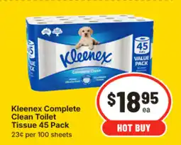 IGA Kleenex complete clean toilet tissue offer