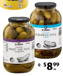 ALDI deli originals cucumbers offer