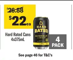 Coles Hard Rated Cans offer
