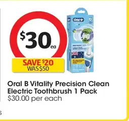 Coles Oral B Vitality Precision Clean Electric Toothbrush offer