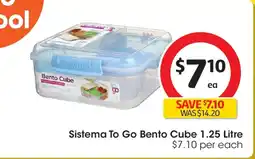 Coles Sistema To Go Bento Cube offer