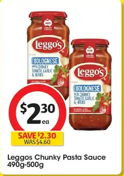 Coles Leggos Chunky Pasta Sauce offer
