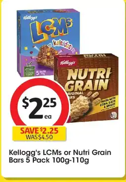 Coles Kellogg's LCMs or Nutri Grain Bars offer