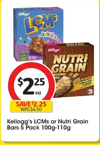 Coles Kellogg's LCMs or Nutri Grain Bars offer