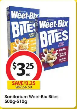 Coles Sanitarium Weet-Bix Bites offer