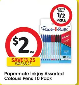 Coles Papermate Inkjoy Assorted Colours Pens offer