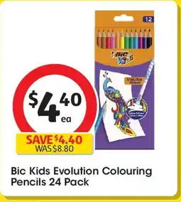 Coles Bic Kids Evolution Colouring Pencils offer