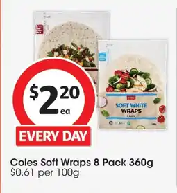 Coles Coles Soft Wraps offer