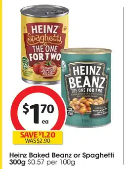 Coles Heinz Baked Beanz or Spaghetti offer
