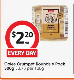 Coles Coles Crumpet Rounds offer