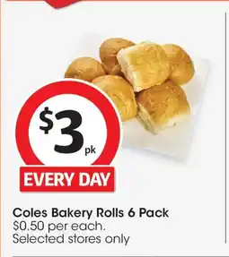Coles Coles Bakery Rolls offer