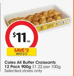 Coles Coles All Butter Croissants offer