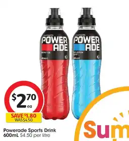Coles Powerade Sports Drink offer