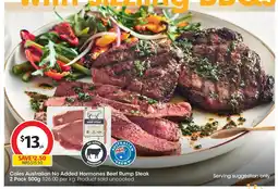 Coles Coles Australian No Added Hormones Beef Rump Steak offer