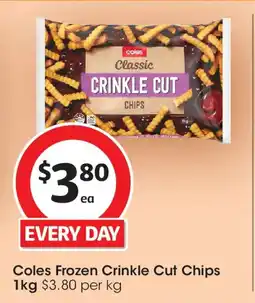 Coles Coles Frozen Crinkle Cut Chips offer