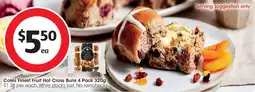 Coles Coles Finest Fruit Hot Cross Buns offer