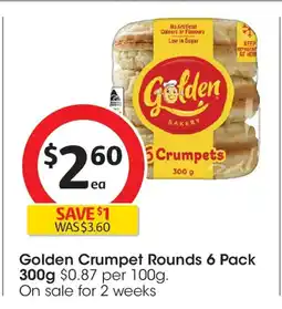 Coles Golden Crumpet Rounds offer